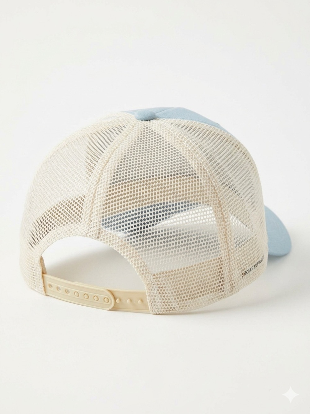 NWT Well/Worn Anthropologie Sea Harbor Speakeasy Mesh-Back Trucker Hat Aqua Blue - Picture 5 of 6